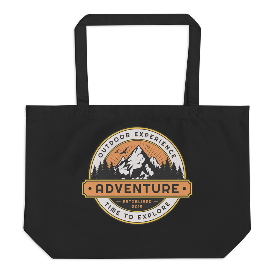 Adventure - Outdoor Mountain Large Eco Tote