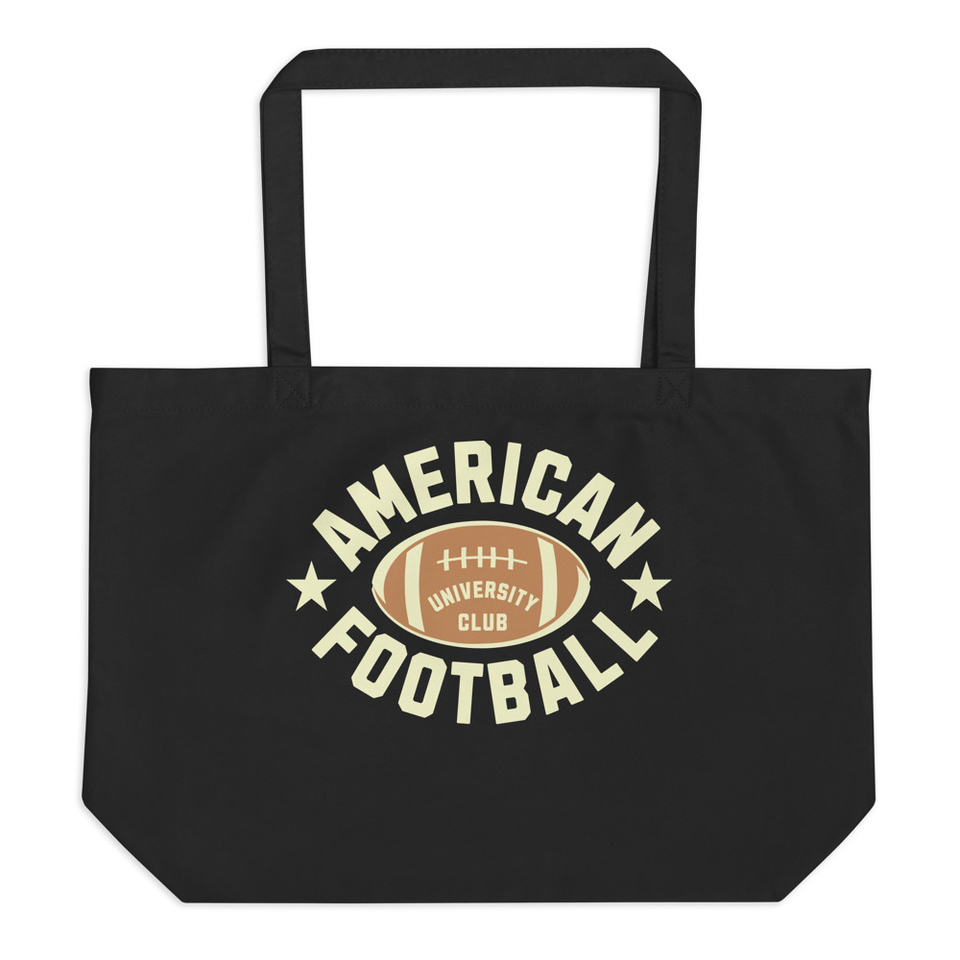 American Football - Athletic Sports Large Eco Tote