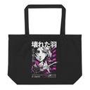 Anime Broken Wings - Neon Japanese Style Large Eco Tote