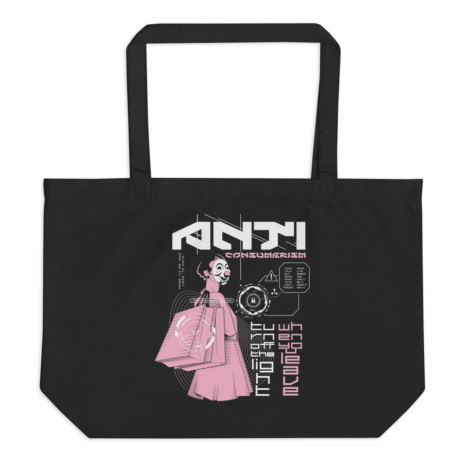 Anti Consumerism - Futuristic Large Eco Tote