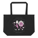 Anywhere With You - Typographic Cartoon Streetwear Large Eco Tote
