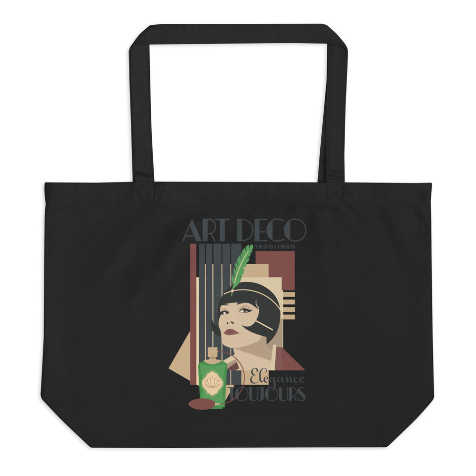 Art Deco Elegance Toujours Large Eco Tote