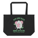 Avo Love - Typographic Cartoon Streetwear Large Eco Tote