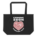 Baby Announcement - Feeding Bottle Large Eco Tote