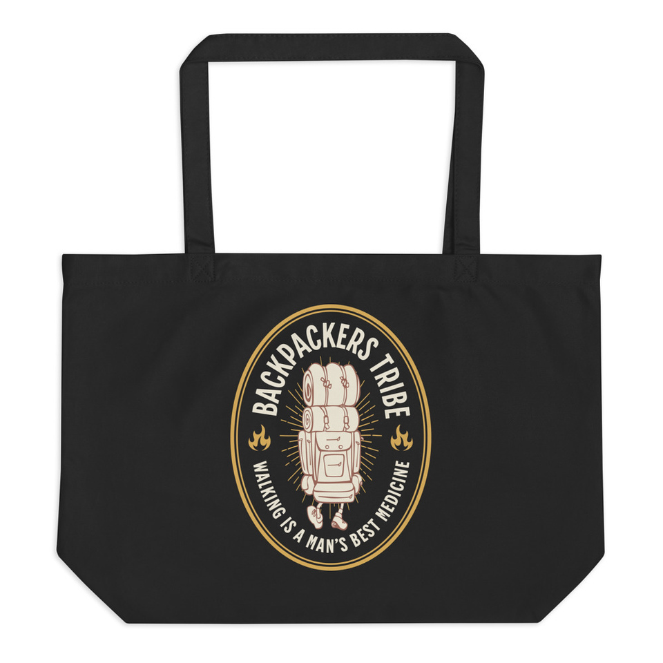 Backpackers Tribe - Adventure Badge Large Eco Tote
