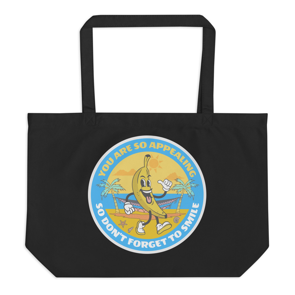 Banana project _-) Large Eco Tote