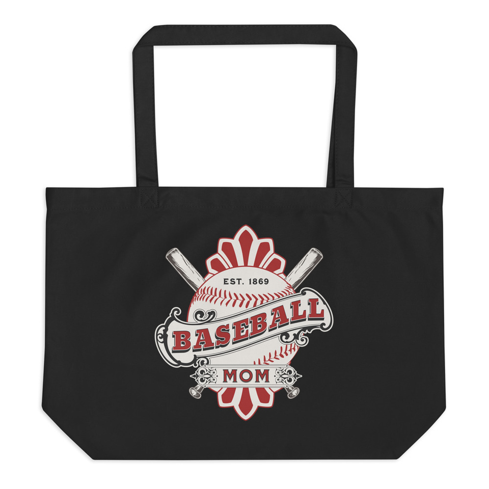 Baseball Mom Large Eco Tote