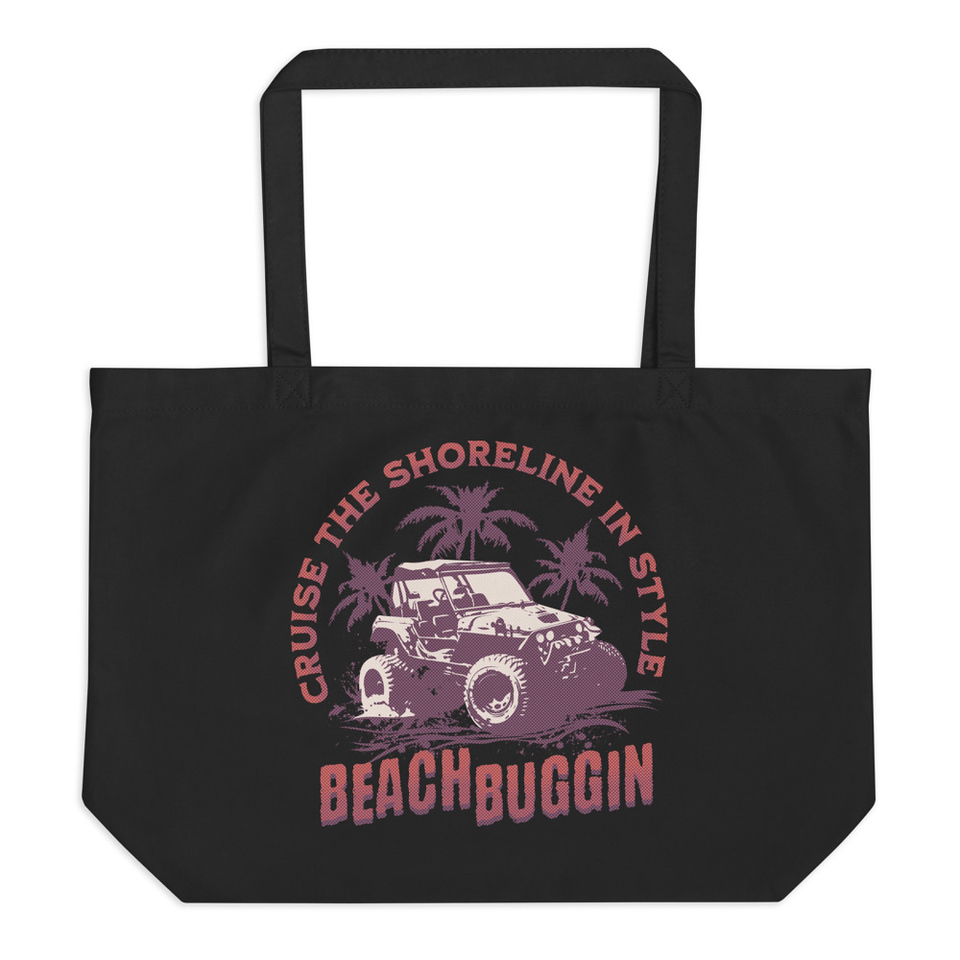 BEACH BUGGIN Large Eco Tote