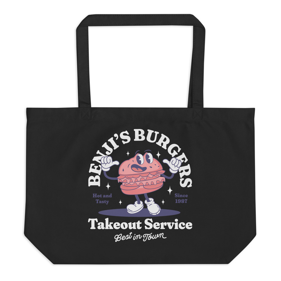 Benji's Burgers - Fast Food Large Eco Tote