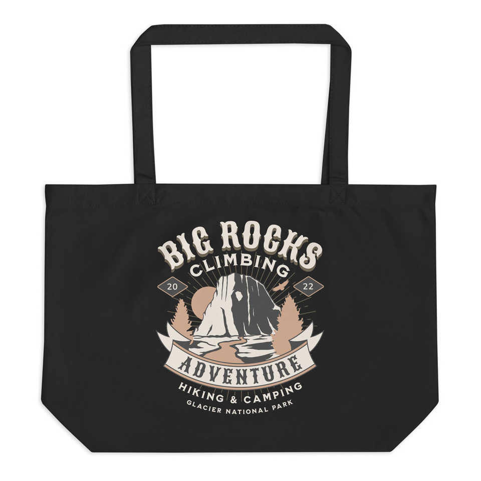 Big Rocks Climbing - Outdoor Adventure Large Eco Tote