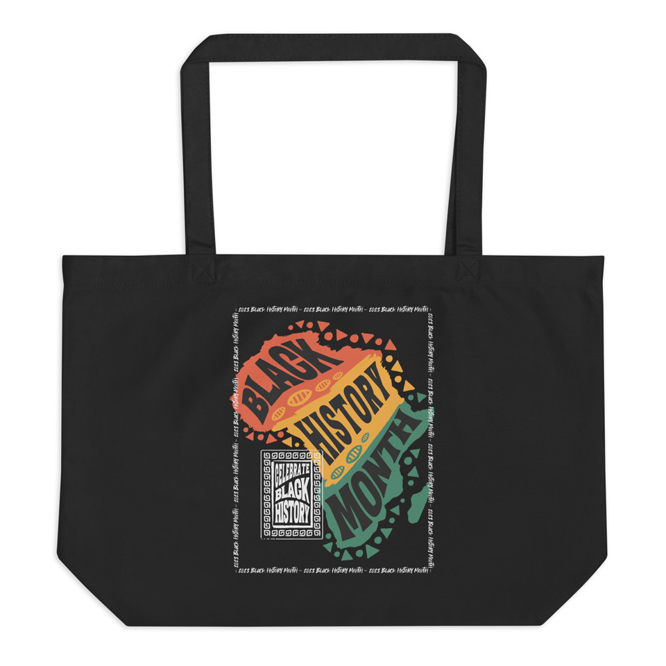 Black History Month - Tribal History Large Eco Tote
