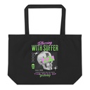 Blessing With Suffer Large Eco Tote