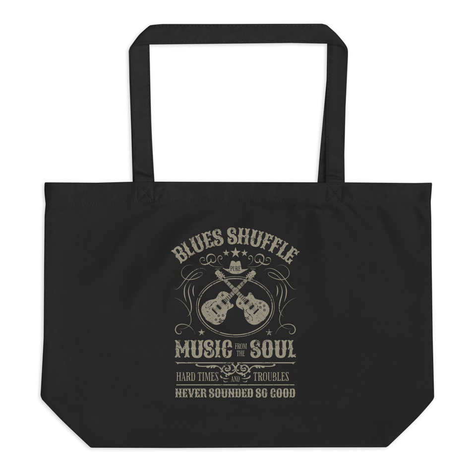 Blues Music from the Soul - Guitar Large Eco Tote