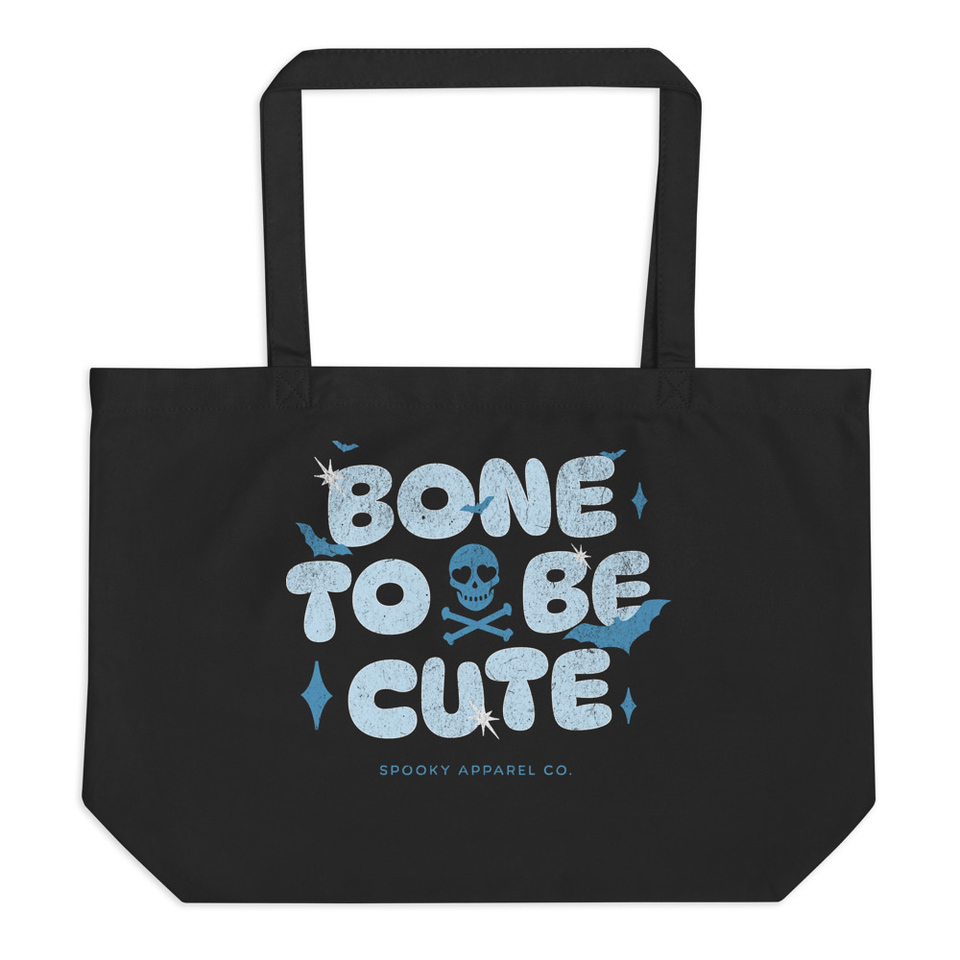 Bone To Be Cute - Halloween Large Eco Tote