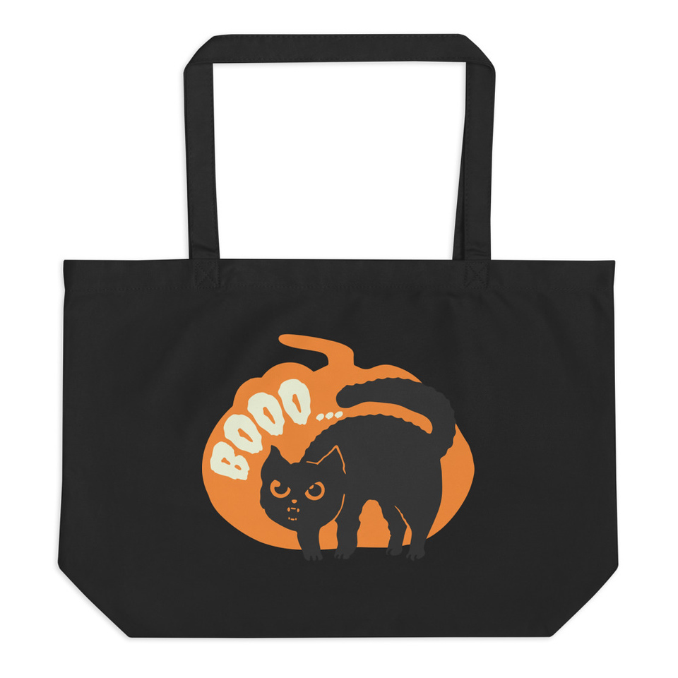 Boo - Scay Cute Cat Large Eco Tote