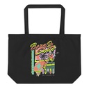 Born 2 Skate - Retro Skeleton Large Eco Tote