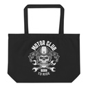Born to Ride - Biker Club Skull  Large Eco Tote