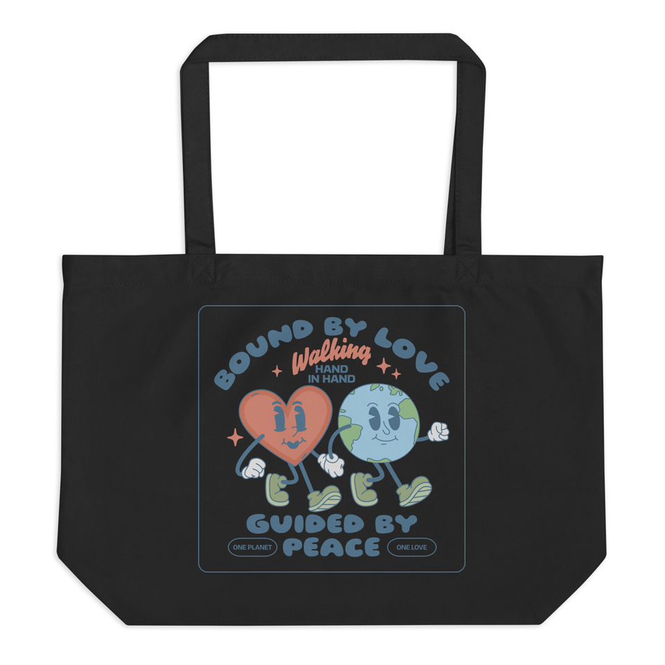 BOUND BY LOVE Large Eco Tote
