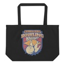 Bowling Championship - Retro Athlectic Sports Large Eco Tote