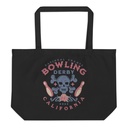 Bowling Derby Champs - Grunge Skull Large Eco Tote