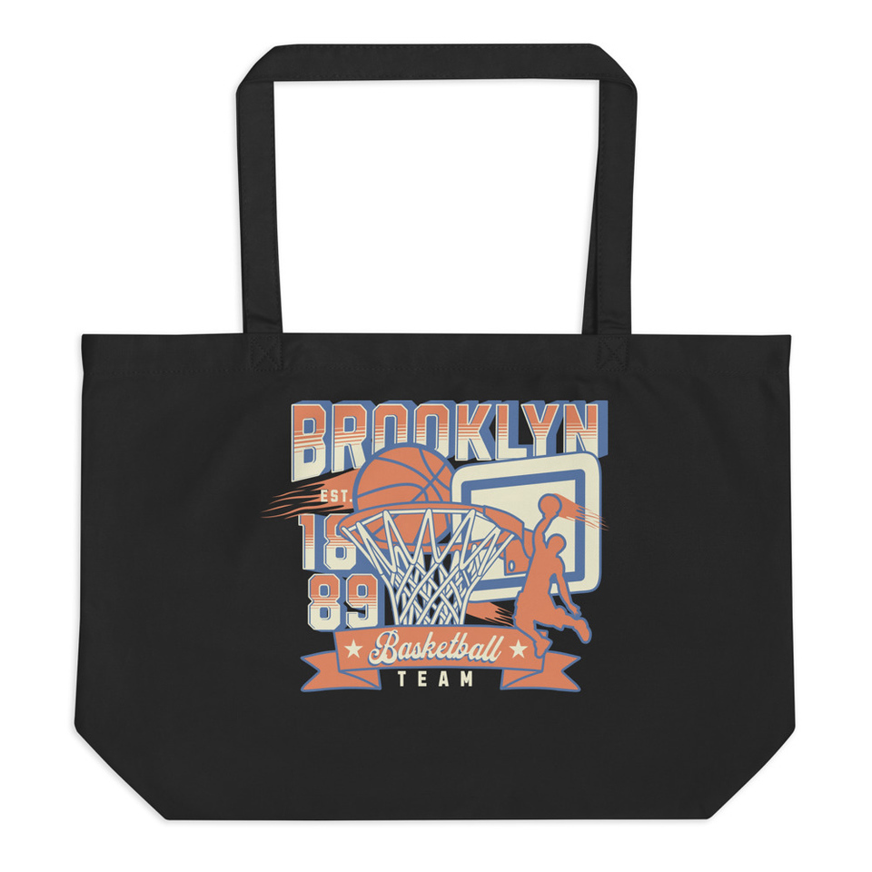 Brooklyn Basketball Team - Athletic Sports Large Eco Tote