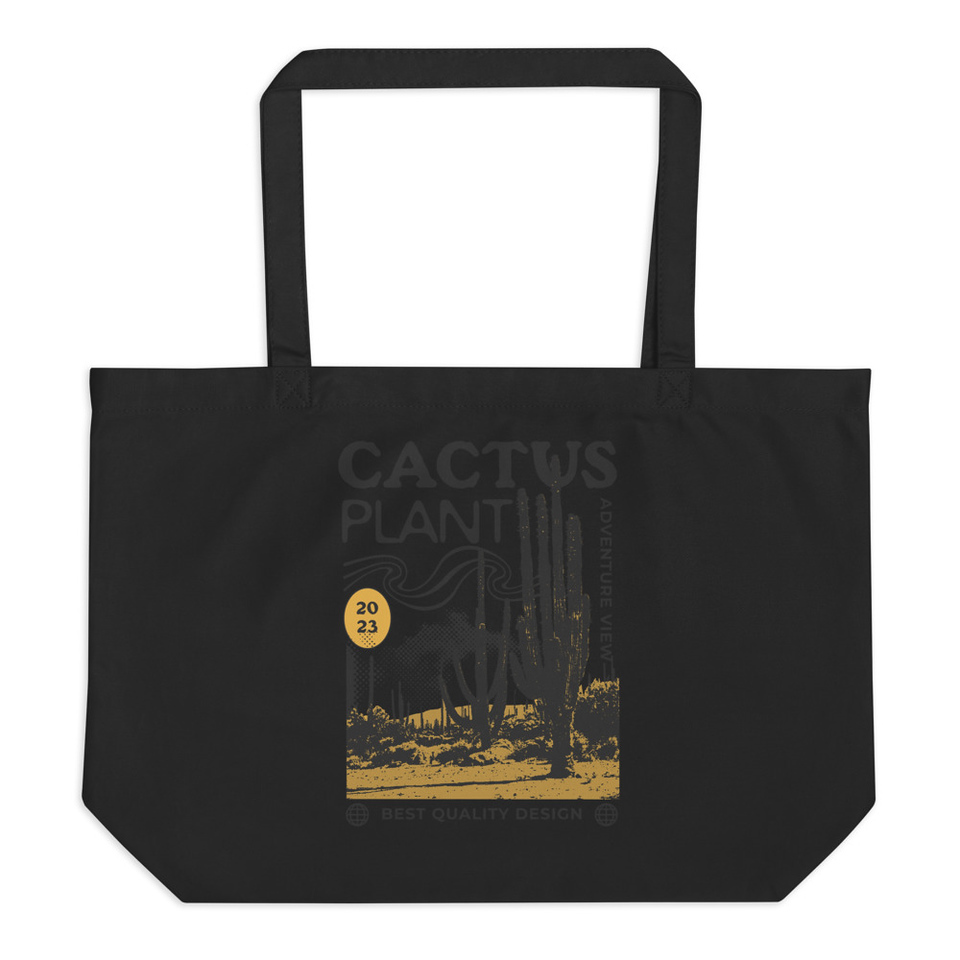 Cacus Plant - Desert Large Eco Tote