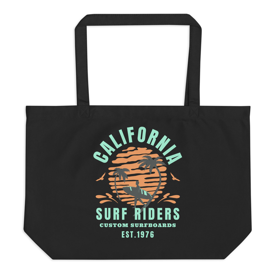 California Surf Riders - Beach Large Eco Tote