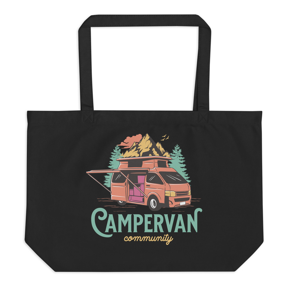 Campervan Community - Outdoor Adventure Large Eco Tote