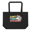 Can't Think Straight (2) Large Eco Tote