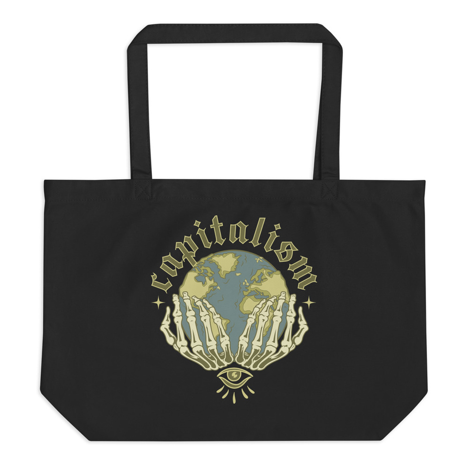 Capitalism - Earth Large Eco Tote