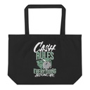 Cash Rules Large Eco Tote