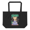 Cat Yoga - Cute Meditation Large Eco Tote