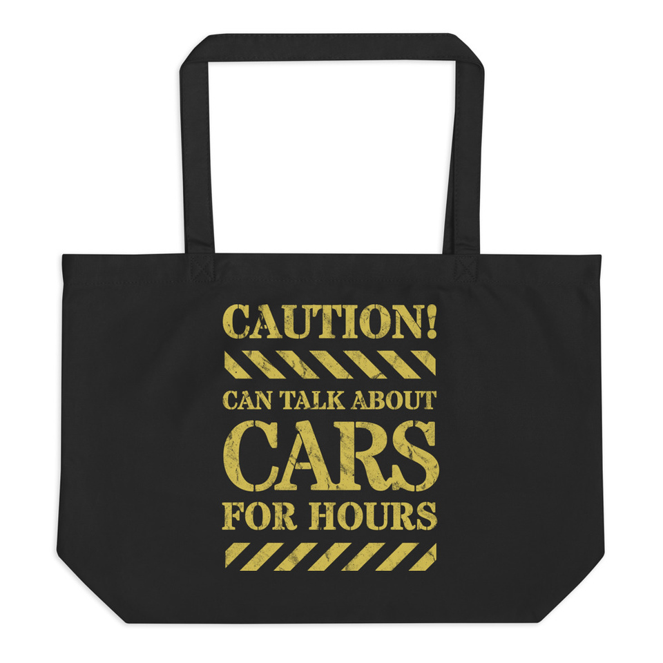 Caution Signs - Yellow Traffic Sign Large Eco Tote