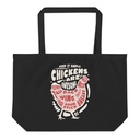 Chickens Are Awesome - Butcher Cuts Large Eco Tote