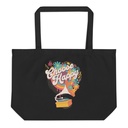 Choose Happy - Retro Music Large Eco Tote