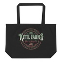 Christmas Tree Farm - Vintage Holiday Badge Large Eco Tote