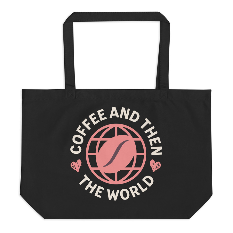 Coffee and Then The World - Earth Large Eco Tote
