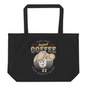 Coffee Cup - Comics Mascot Large Eco Tote