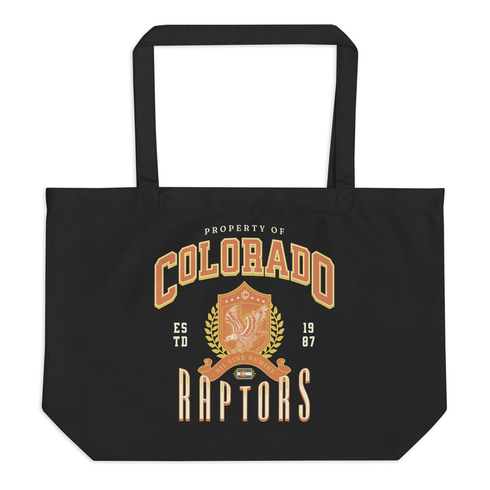 Colorado Raptors - Rugby Sports Team Large Eco Tote