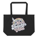Cool Teacher Vibes Large Eco Tote