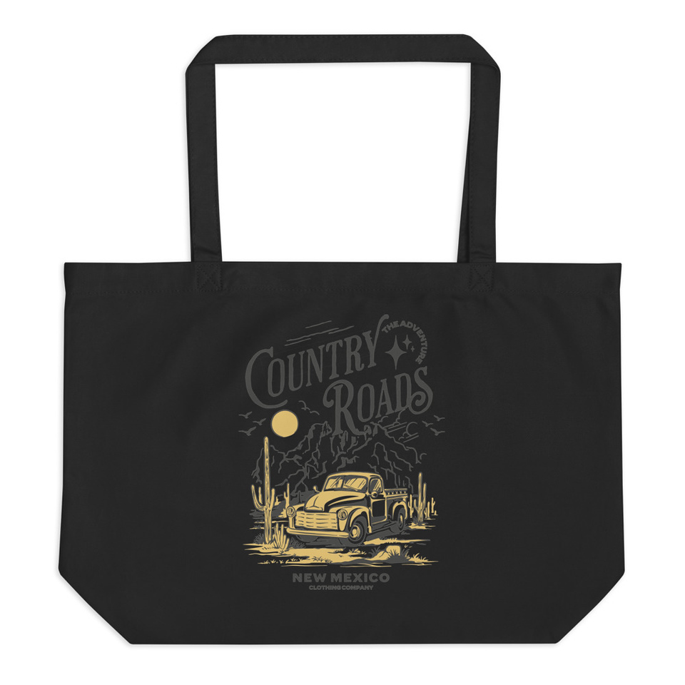 Country Roads - Wild West Large Eco Tote