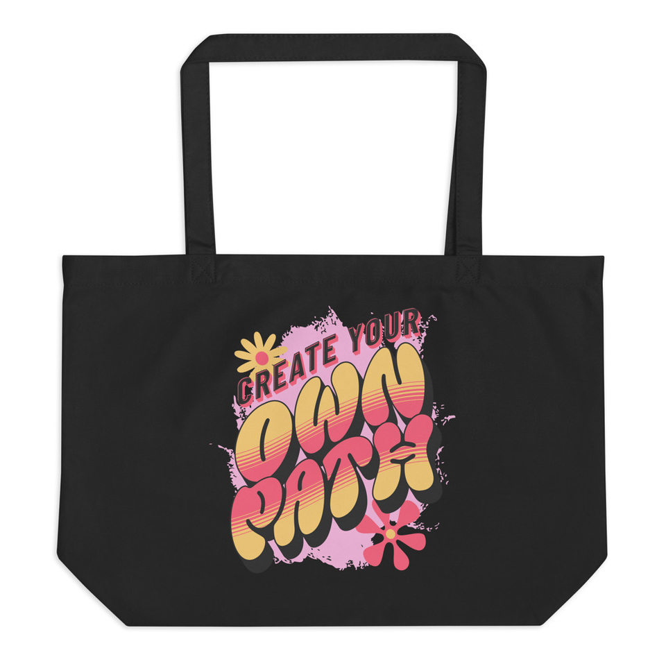 Create Your Own Path Large Eco Tote