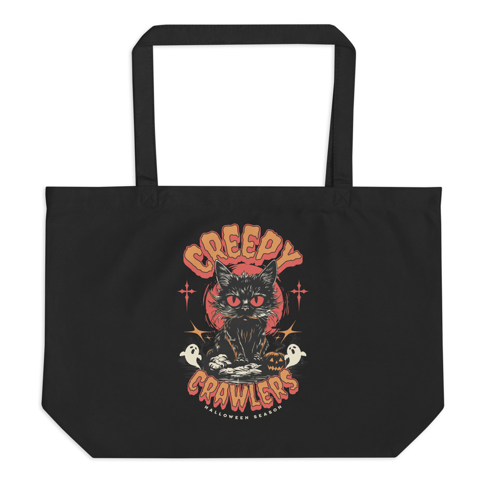 Creepy Crawlers Halloween Large Eco Tote