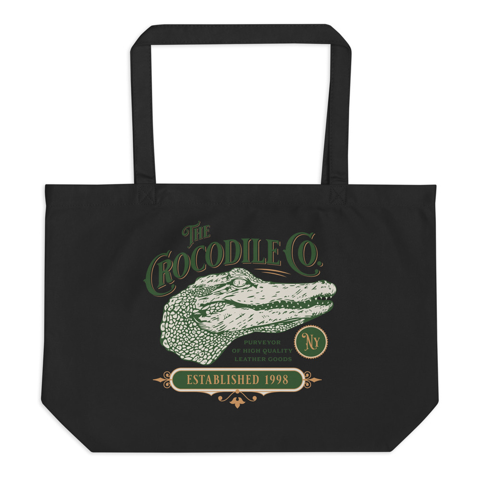 Crocodile Co. - Wild Animal Large Eco Tote