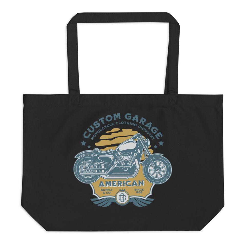 Custom Garage - Motorcycle Large Eco Tote
