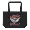 custom motorcycle  Large Eco Tote
