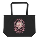 Customs Garage - Flaming Skull Large Eco Tote