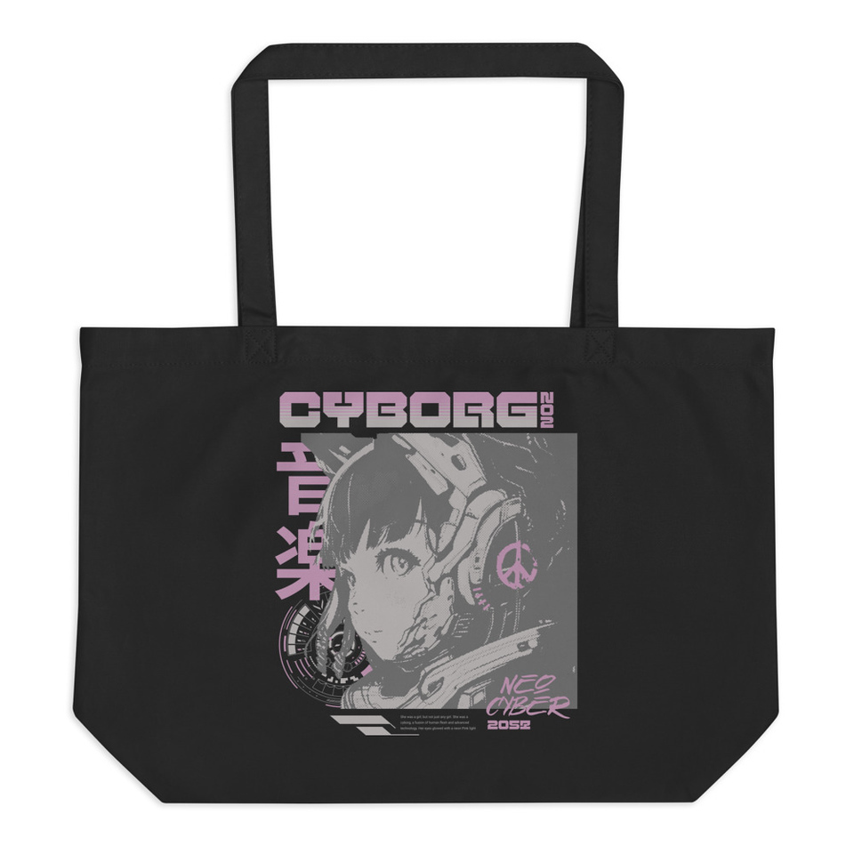 Cyborg - Y2k Style Large Eco Tote