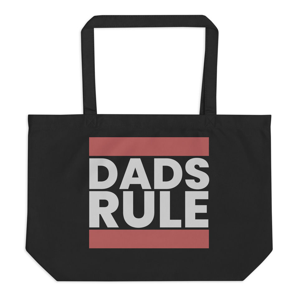 Dads Rule (1) Large Eco Tote