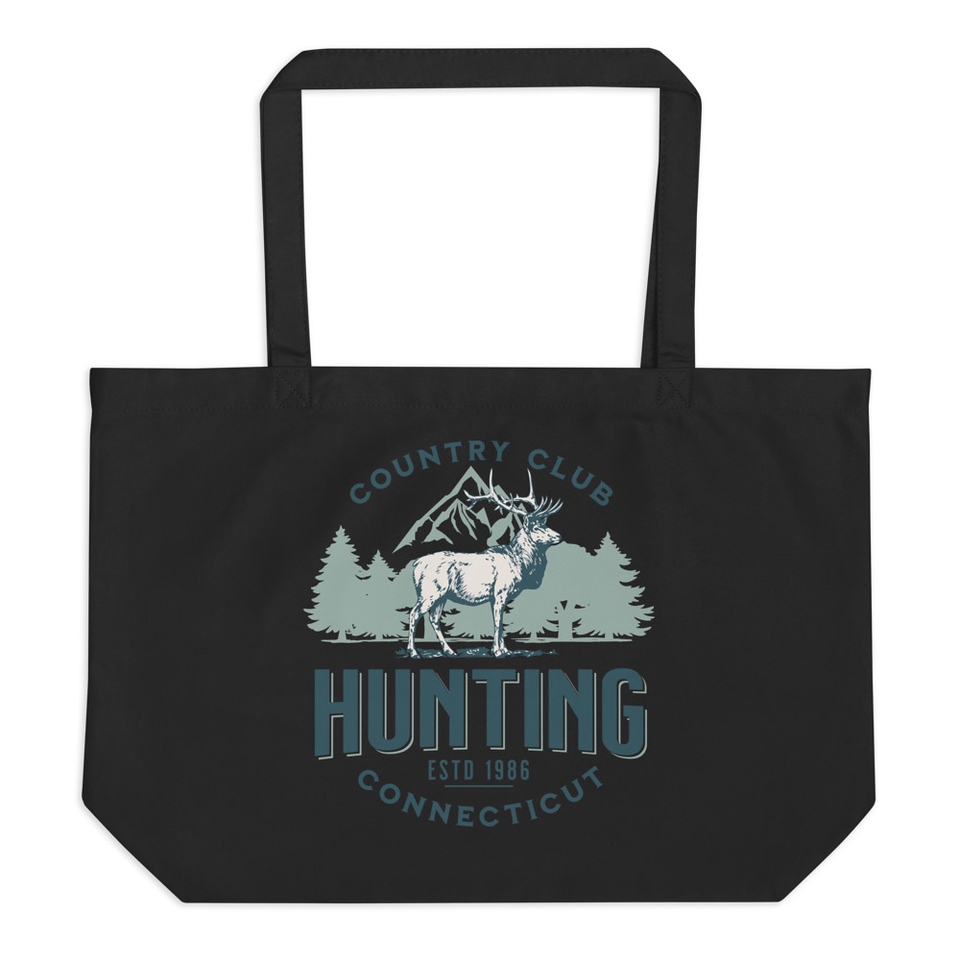 Deer Hunting Country Club  Large Eco Tote